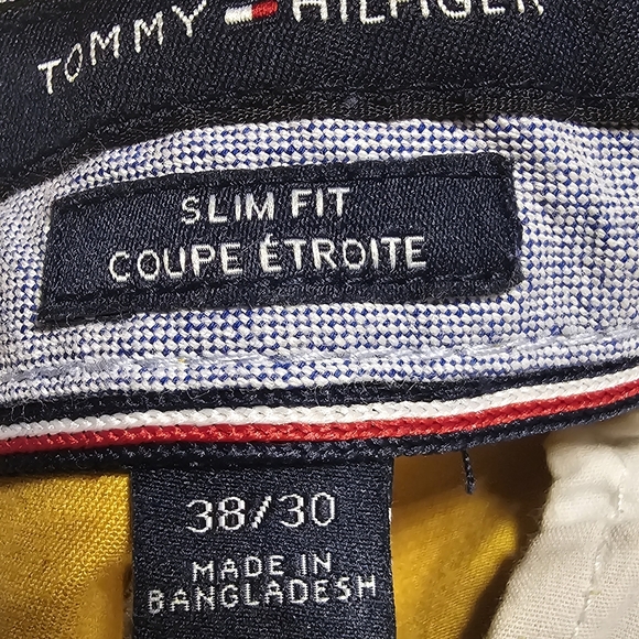 Tommy Hilfiger Slim Fit Chino Khaki Mustard  Men's Pants  V-G - Picture 2 of 5